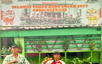 Perkuat Toleransi, KBNI Pasang Spanduk Imlek Di Kampung Kolam