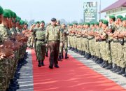 Menhan Sjafrie Sjamsoeddin Tinjau Kesiapan Yonif TP 852/ABY