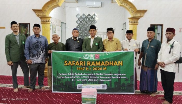 Laznas Salam dan Syarikat Islam Kab Langkat Gelar Safari Ramadhan 1447 H di Masjid Al Ikhlas
