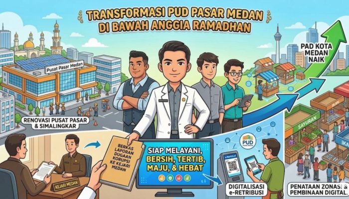 Anggia Ramadhan Tancap Gas Pembenahan PUD Pasar Medan