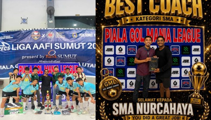 SMA Nurcahaya Borong Gelar Juara Gol Mania League 2026, Sapu Bersih Penghargaan Utama